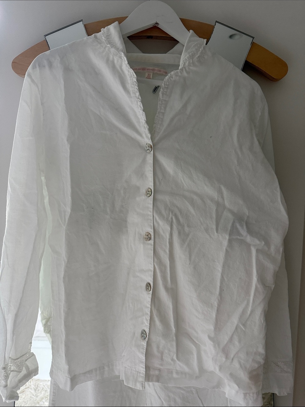 Rachel Ashwell Shabby Chic Couture White Cotton Pajamas - Picture 2 of 8